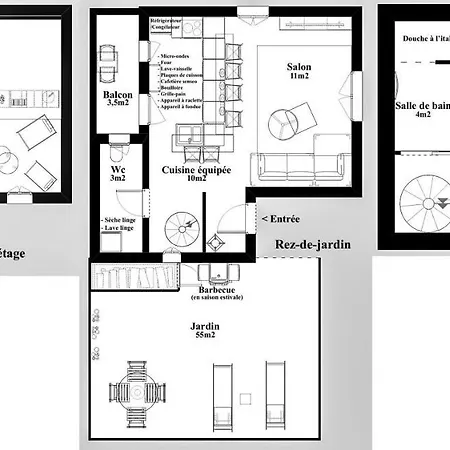 Apartment Le Grenier 1821 - Mini - Centre Village - Aravistour
